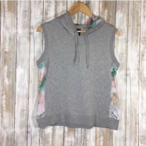 RBX Grey Muscle Tee With A Hood